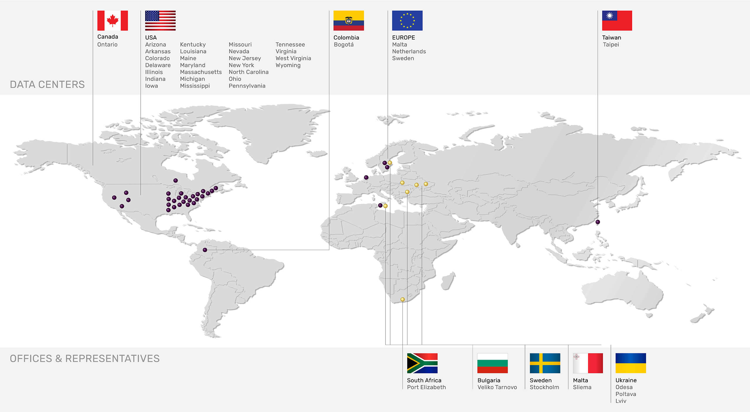 Internet Vikings Hosting Provider - Data Centers - Map